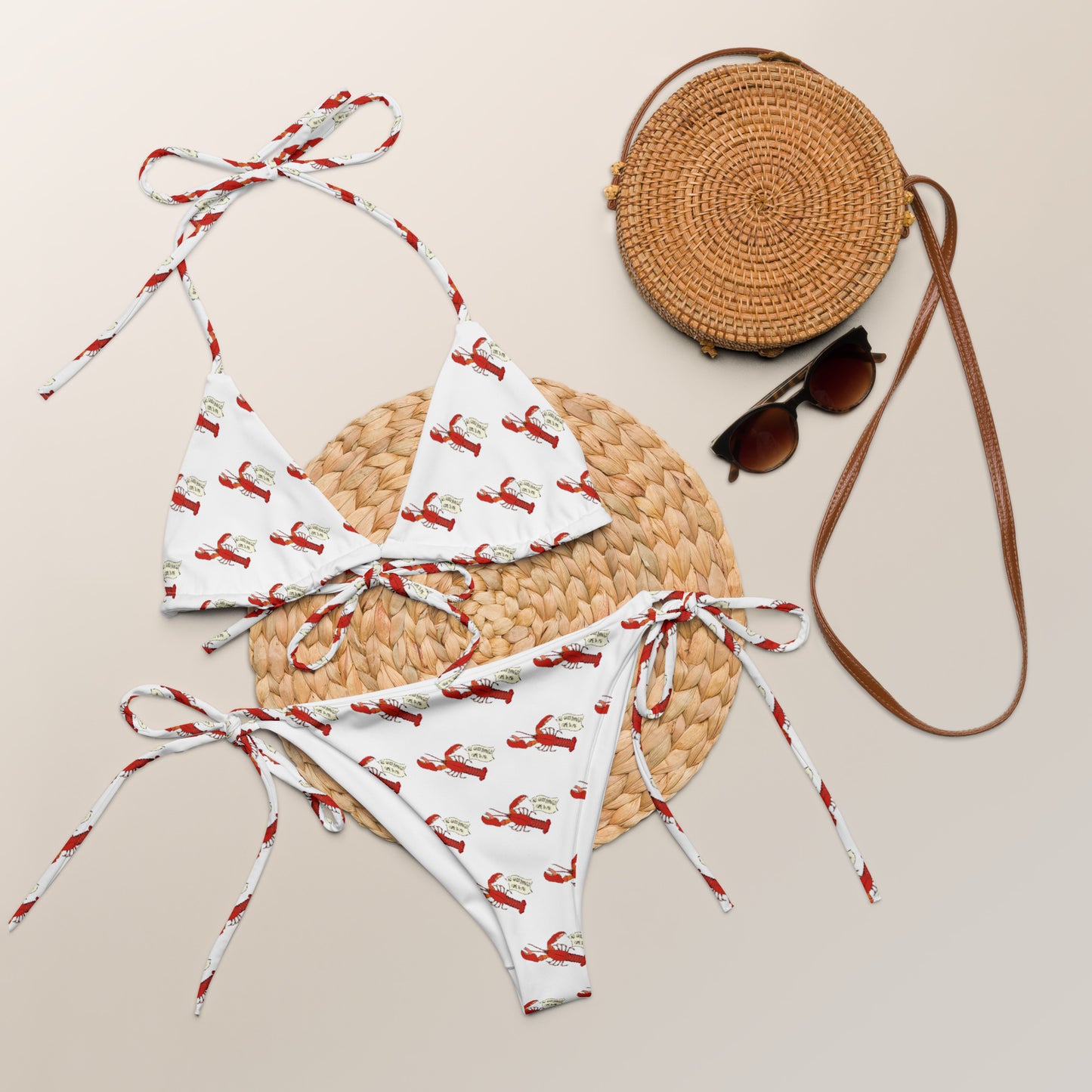 ALL GOOD THINGS COME TO ME - RED LOBSTER BIKINI