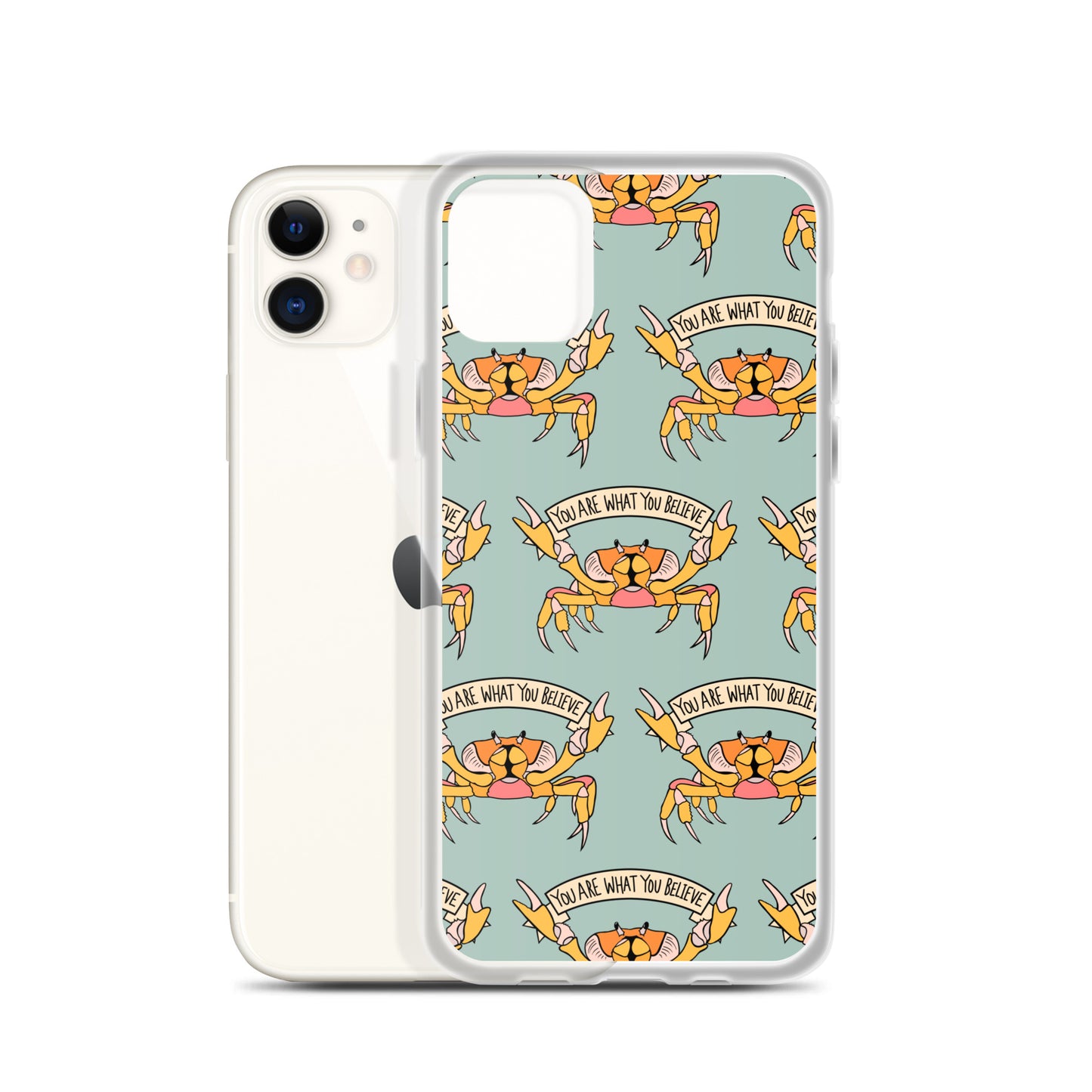 YOU ARE WHAT YOU BELIEVE - YELLOW CRAB - iPhone® CASE