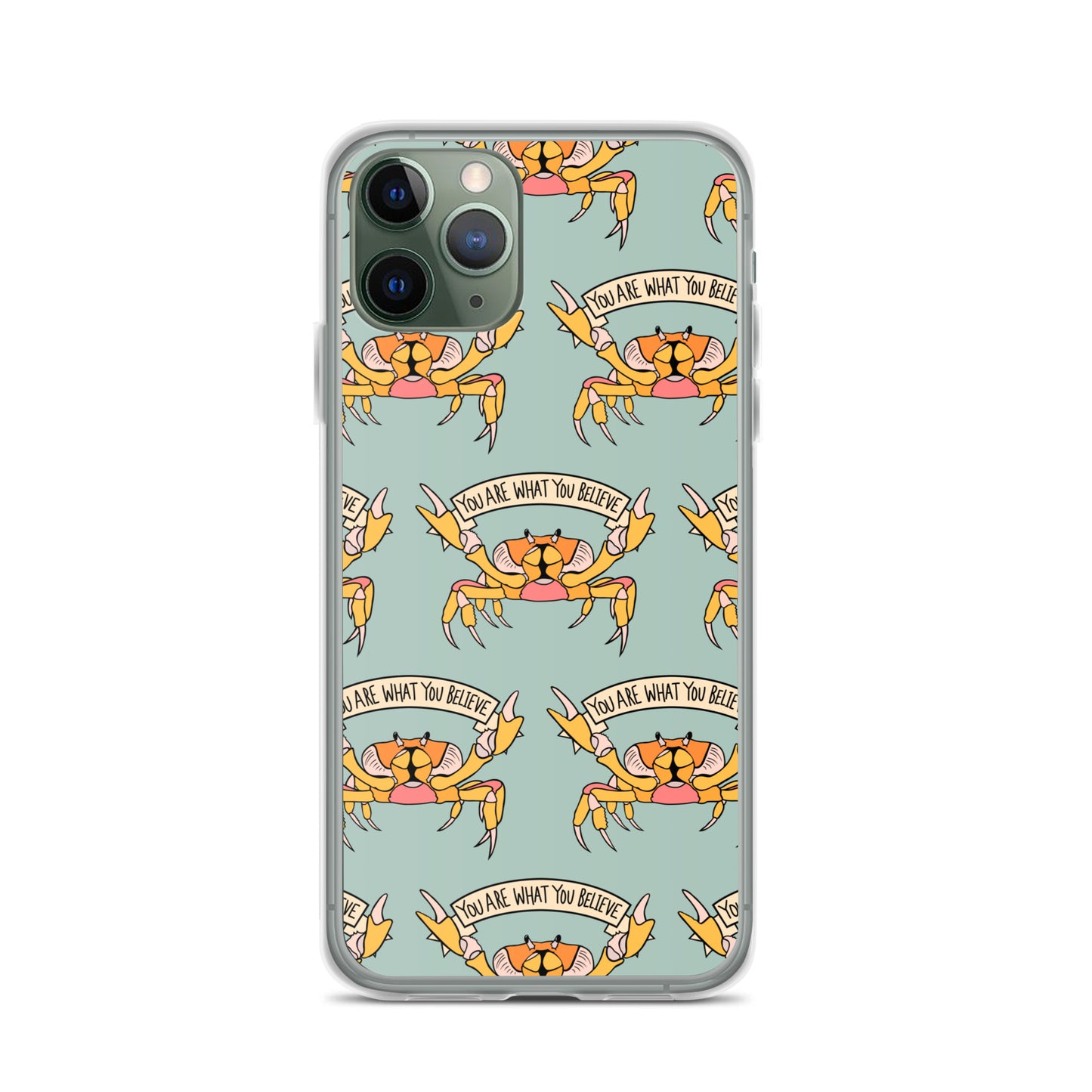 YOU ARE WHAT YOU BELIEVE - YELLOW CRAB - iPhone® CASE