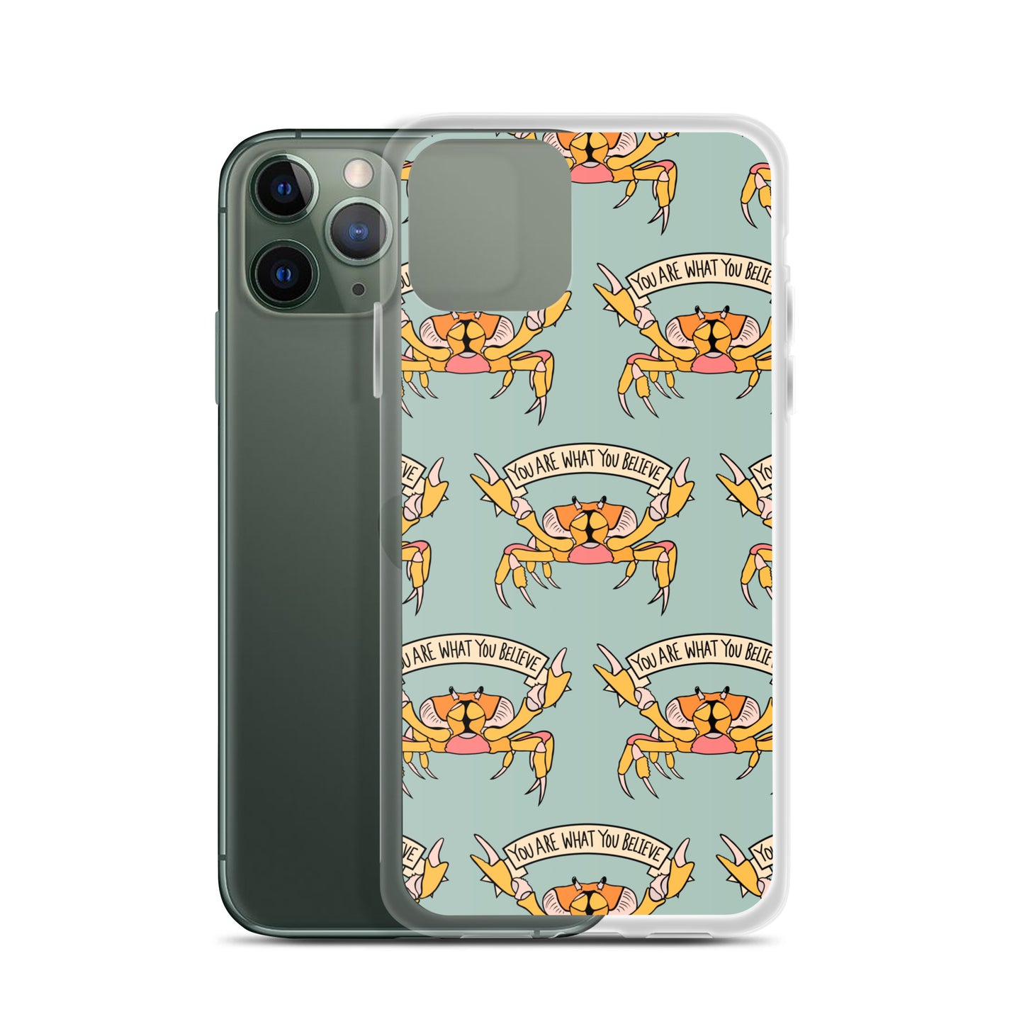 YOU ARE WHAT YOU BELIEVE - YELLOW CRAB - iPhone® CASE