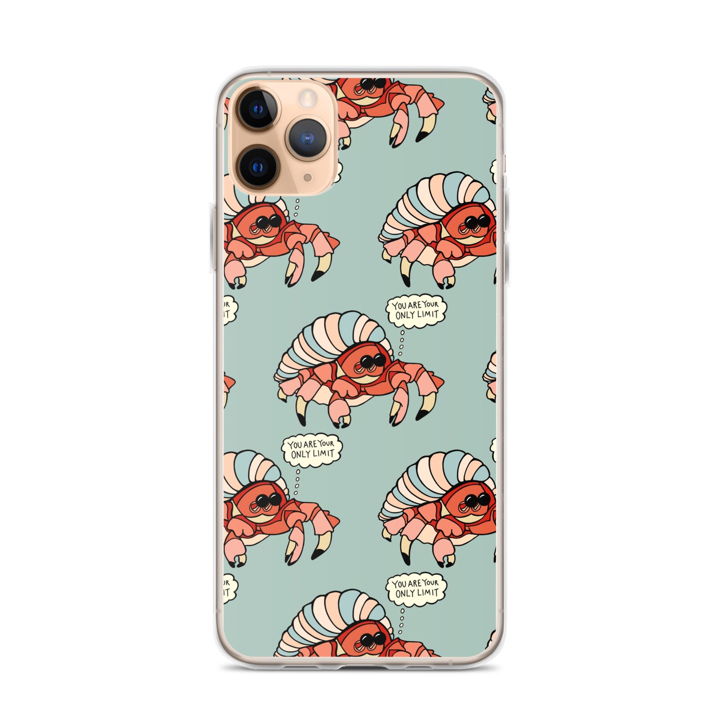 YOU ARE YOUR ONLY LIMIT - RED HERMIT CRAB iPhone® CASE