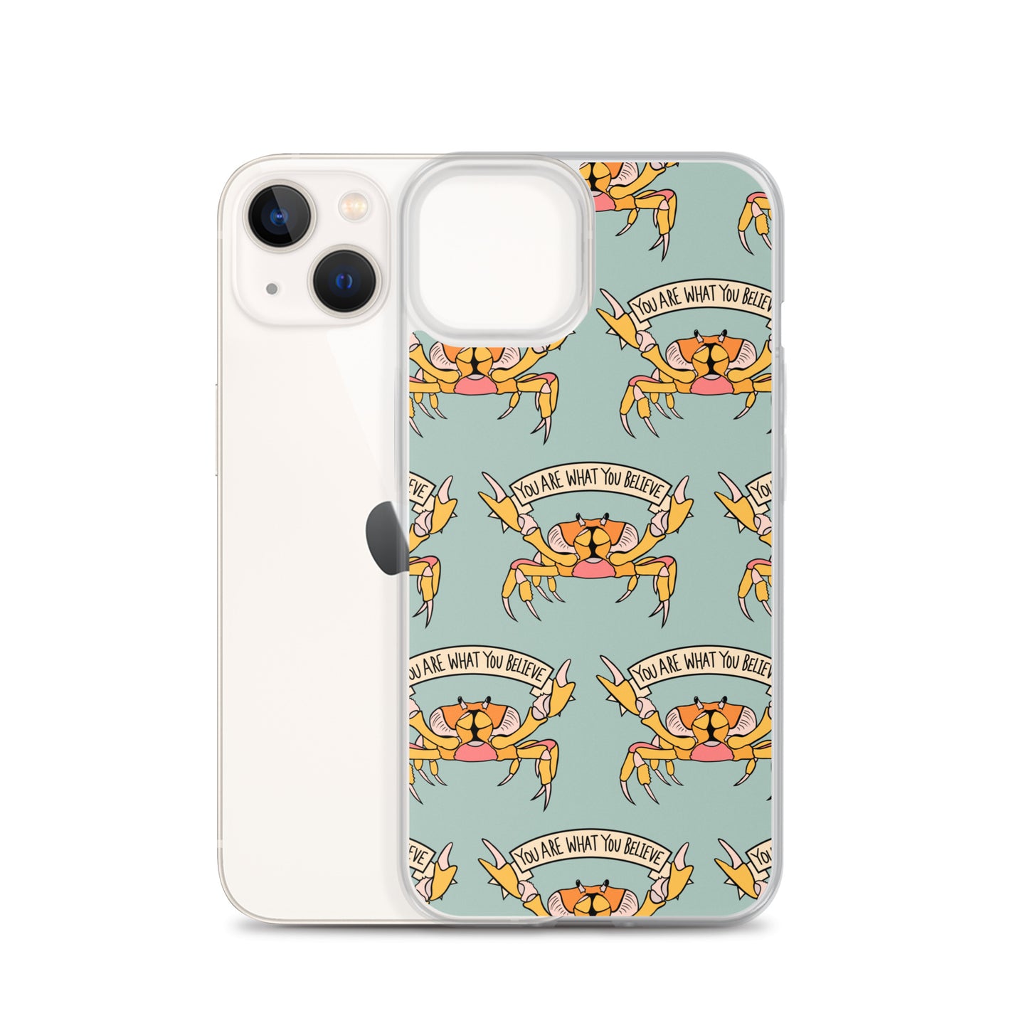 YOU ARE WHAT YOU BELIEVE - YELLOW CRAB - iPhone® CASE