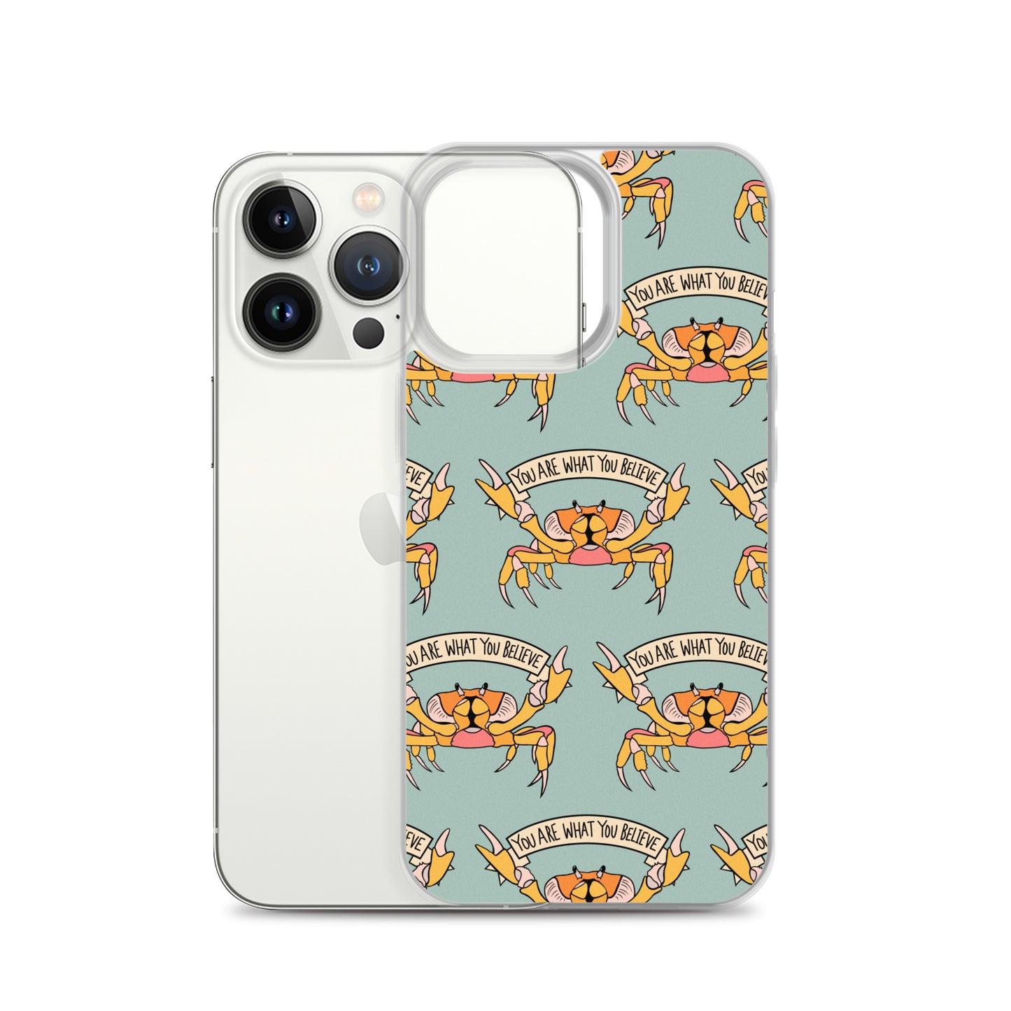 YOU ARE WHAT YOU BELIEVE - YELLOW CRAB - iPhone® CASE