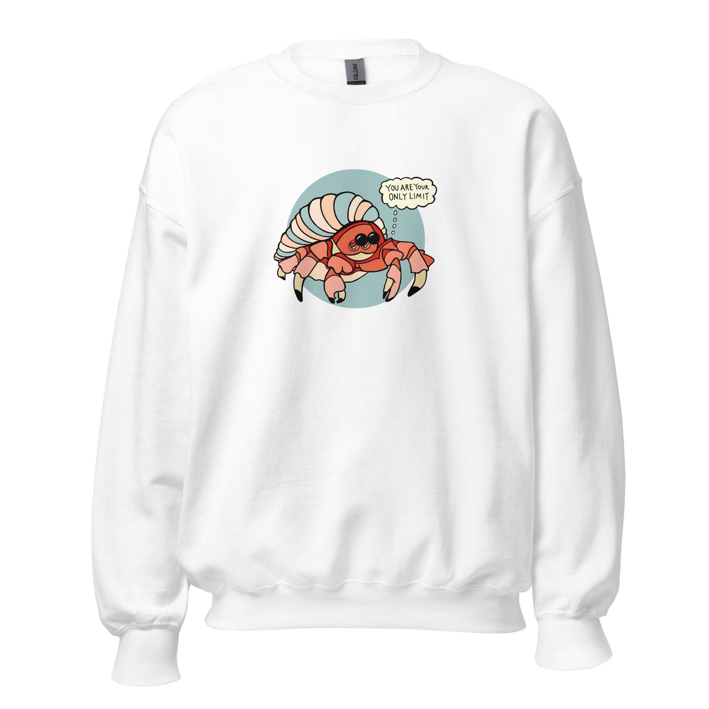 YOU ARE YOUR ONLY LIMIT - RED HERMIT CRAB - SWEATSHIRT